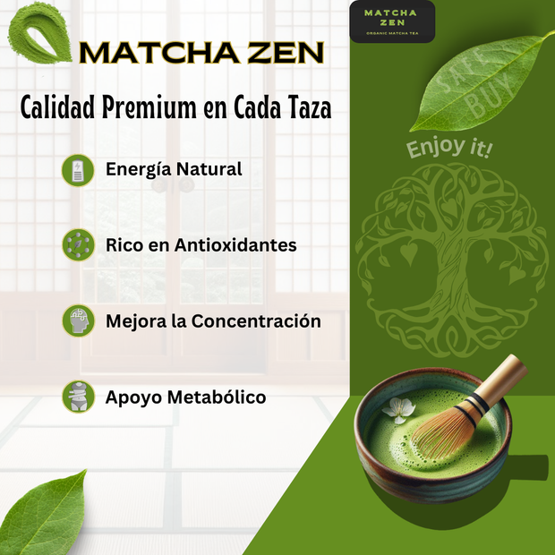 Té Matcha Ceremonial Ecológico 100gr | Matcha Zen