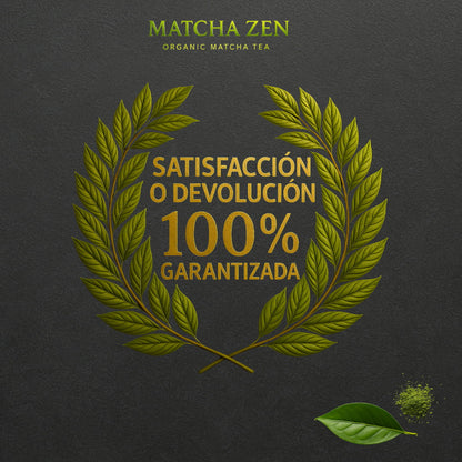 Garantía de satisfacción o devolución 100 por cien del matcha Matcha Zen